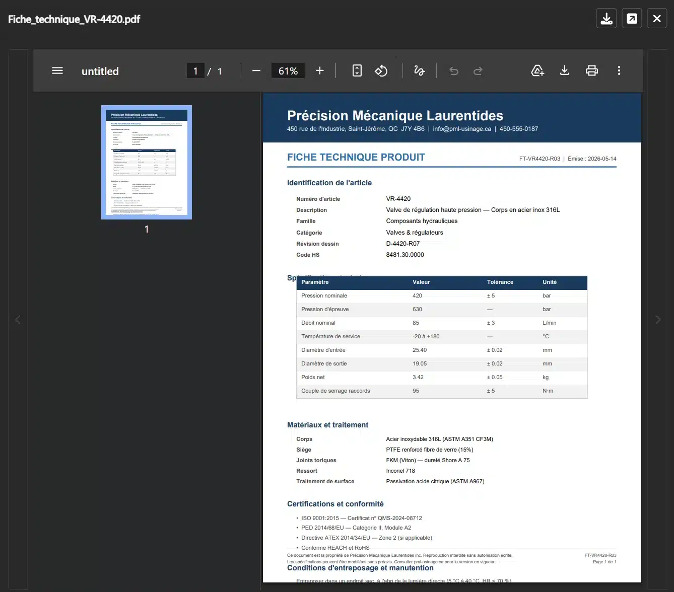 File viewer open on a PDF document