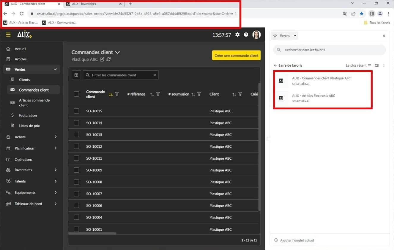 Des favoris et partages d'URL simplifiés